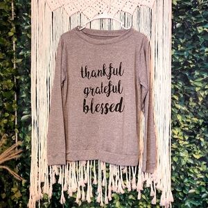 NWOT Thankful Shirt